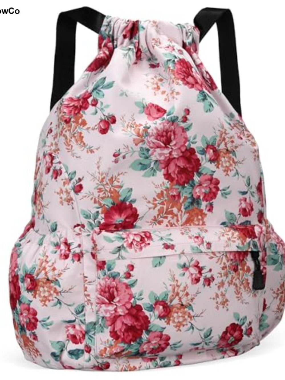 Water Resistant Nylon Drawstring Backpack Gym Bag Cinch Sack